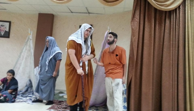 مقطع من مسرحية الفيل يا ملك الزمان بالتعاون مع بلدية الدوحةً 1